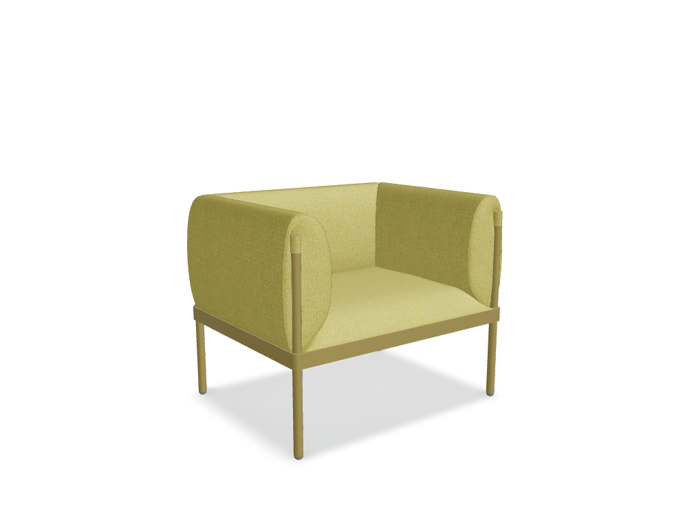 armchair low backed -  STILT - upholstered armchair