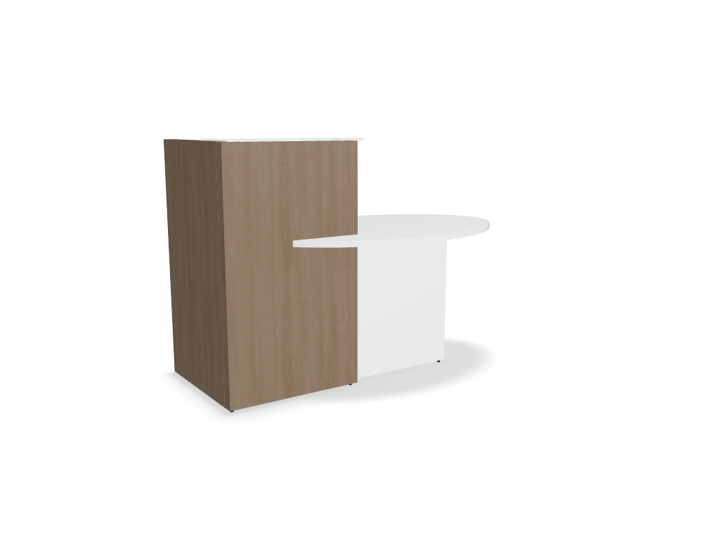 compact reception desk -  OVO - reception counter