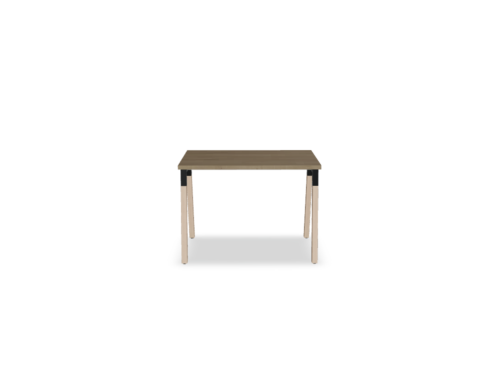 biurko -  OGI W - biurko proste na nogach drewnianych