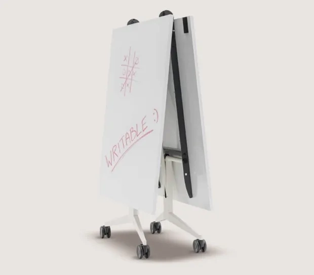 Folding conference table