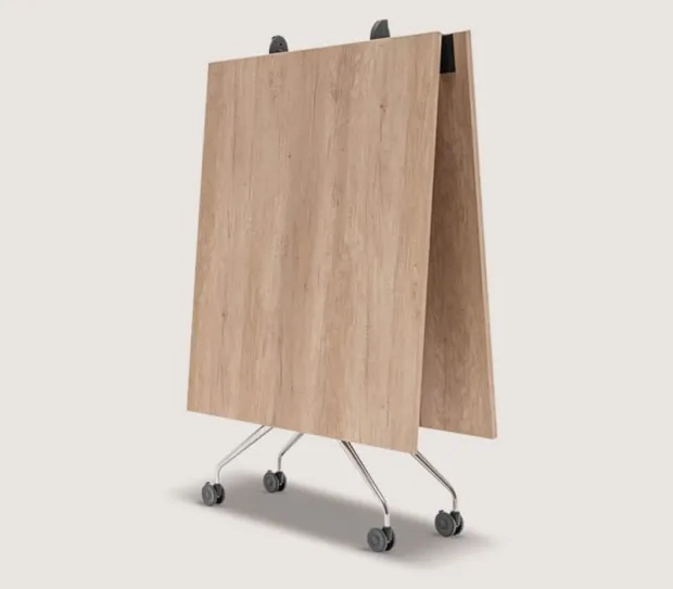 Plica foldable table for conference rooms