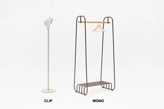 Nuovi prodotti: appendiabiti Clip & Mono e Ismo con base a dondolo.