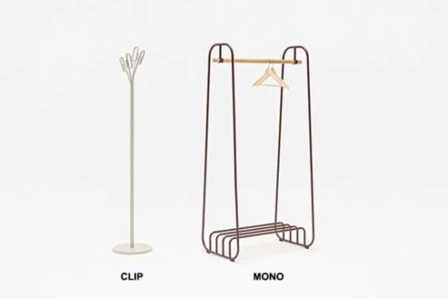 Nuovi prodotti: appendiabiti Clip & Mono e Ismo con base a dondolo.