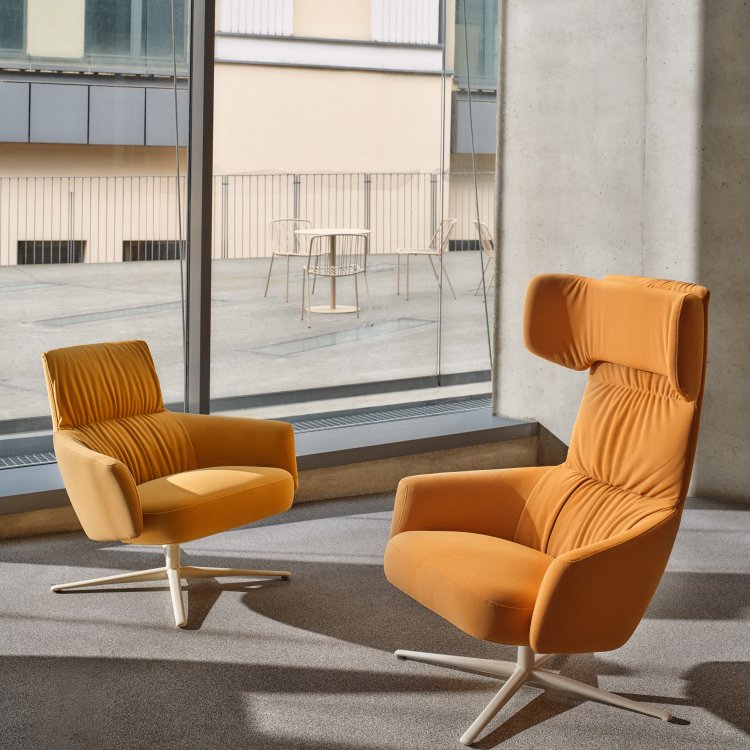 Poltrona Toro nella versione bassa e alta