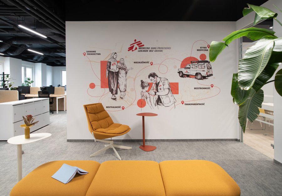 A new space for an important mission. .mdd has fitted out the Médecins Sans Frontières office