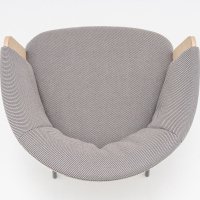 krzesło konferencyjne Collar: fornir dąb naturalny, Oceanic O-08, RAL9005