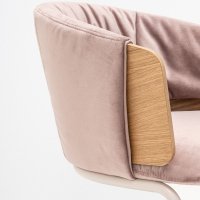 krzesło Collar: fornir dąb naturalny, Charles C-29, RAL0608005