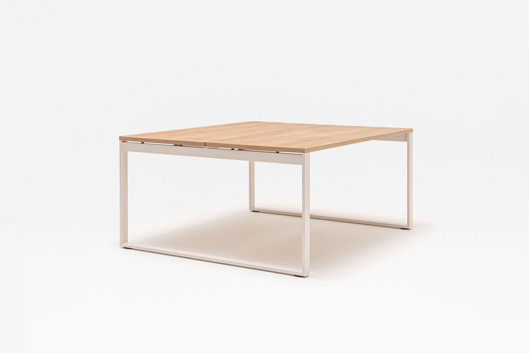 biurko bench Ogi Q Bench: dąb naturalny, RAL9010