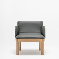fotel Ramp: Leather L-02, fornir dąb naturalny