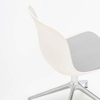 Stoel met gepolijste aluminium onderstel Baltic 2 Remix