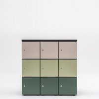Locker Standard: beige mate, aguacate mate, verde botella mate, negro