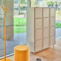 Locker Plus: Beige Matt; Clip: RAL0807060; Mix: Grain GR-62122