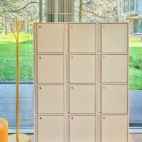 Locker Plus: Beige Matt; Clip: RAL0807060; Mix: Grain GR-62122