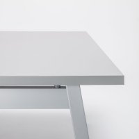 scrivania singole Ogi M: alluminio satinato, RAL9006