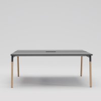 Vergadertafel met houten poten Ogi W