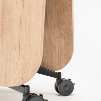 folding table Plex: natural oak, RAL9005