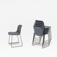 chaise de réunion Baltic 2 Classic: Mica MC-2497-60000, RAL9005