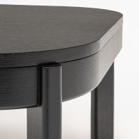 coffee table Ramp: black oak veneer