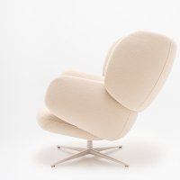 Fauteuil met hoofdsteun en draaibare voet Grand Grace
