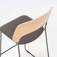 tabouret haut Afi: placage Chene naturel, Go Check G-60084