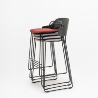 tabouret haut Afi: Go Check G-64172; tabouret haut Afi: placage Chene noir, Go Check G-60079