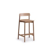 high stool Arche: natural oak
