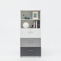 cabinet Standard: white pastel, aluminum satinato, anthracite