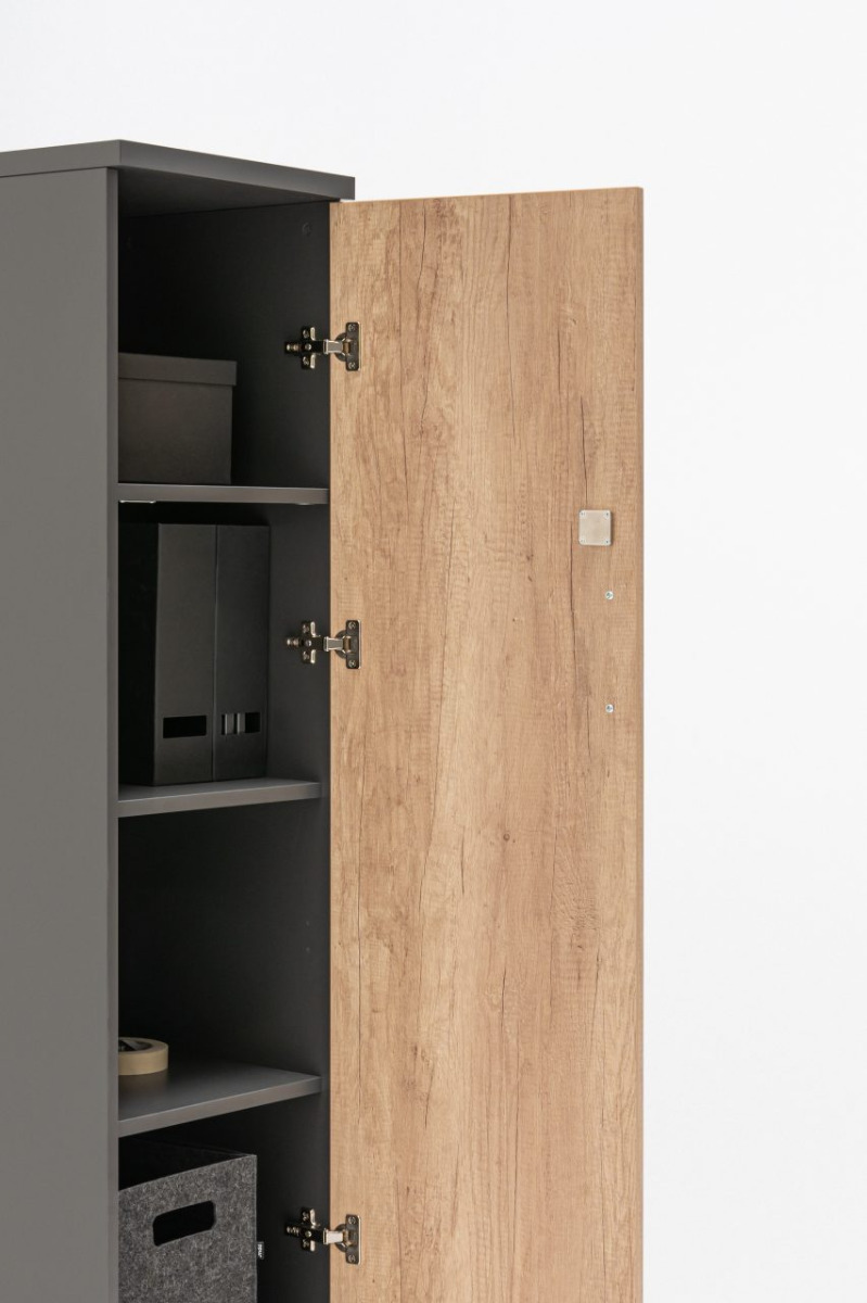 cabinet Basic: natural oak, anthracite