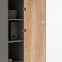cabinet Basic: natural oak, anthracite