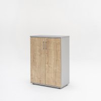 cabinet Basic: natural oak, aluminum satinato