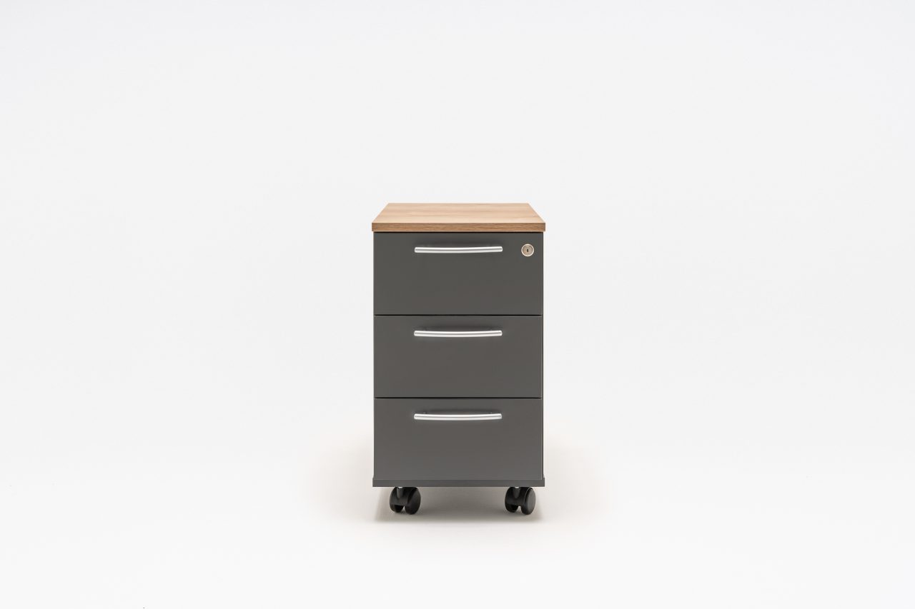 pedestal Basic: natural oak, anthracite