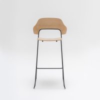tabouret haut Afi: placage Chene naturel