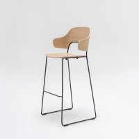 tabouret haut Afi: placage Chene naturel