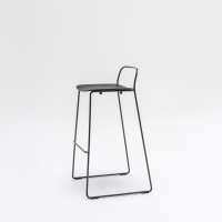 high stool Afi: black oak veneer