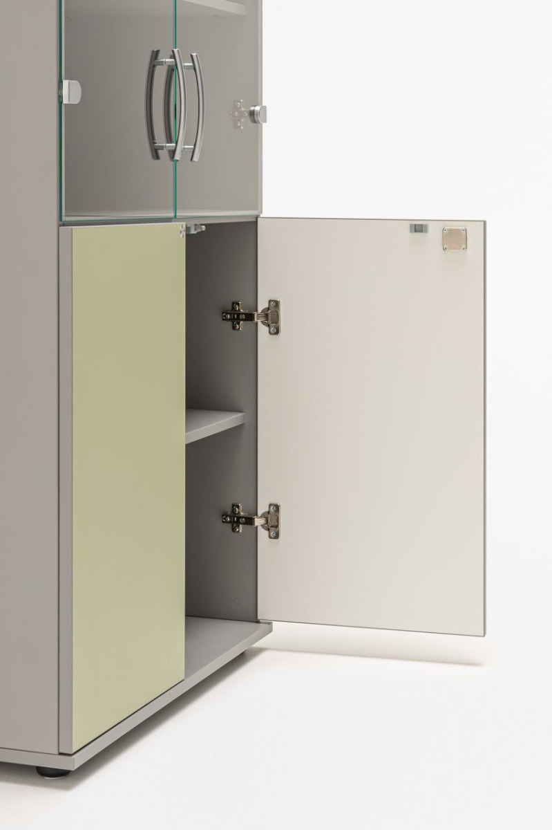 Color: Avocado Matt, Aluminium Satinato