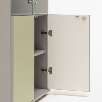 Color: avocado matte, aluminum satinato