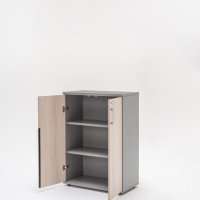 cabinet Standard: grey oak, aluminum satinato