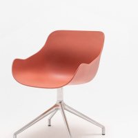 Stoel met gepolijste aluminium onderstel Baltic Basic