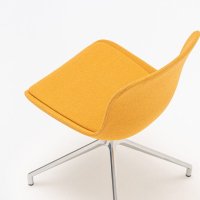 Stoel met gepolijste aluminium onderstel Baltic 2 Classic