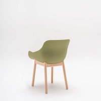 Stoel met houten onderstel Baltic Basic