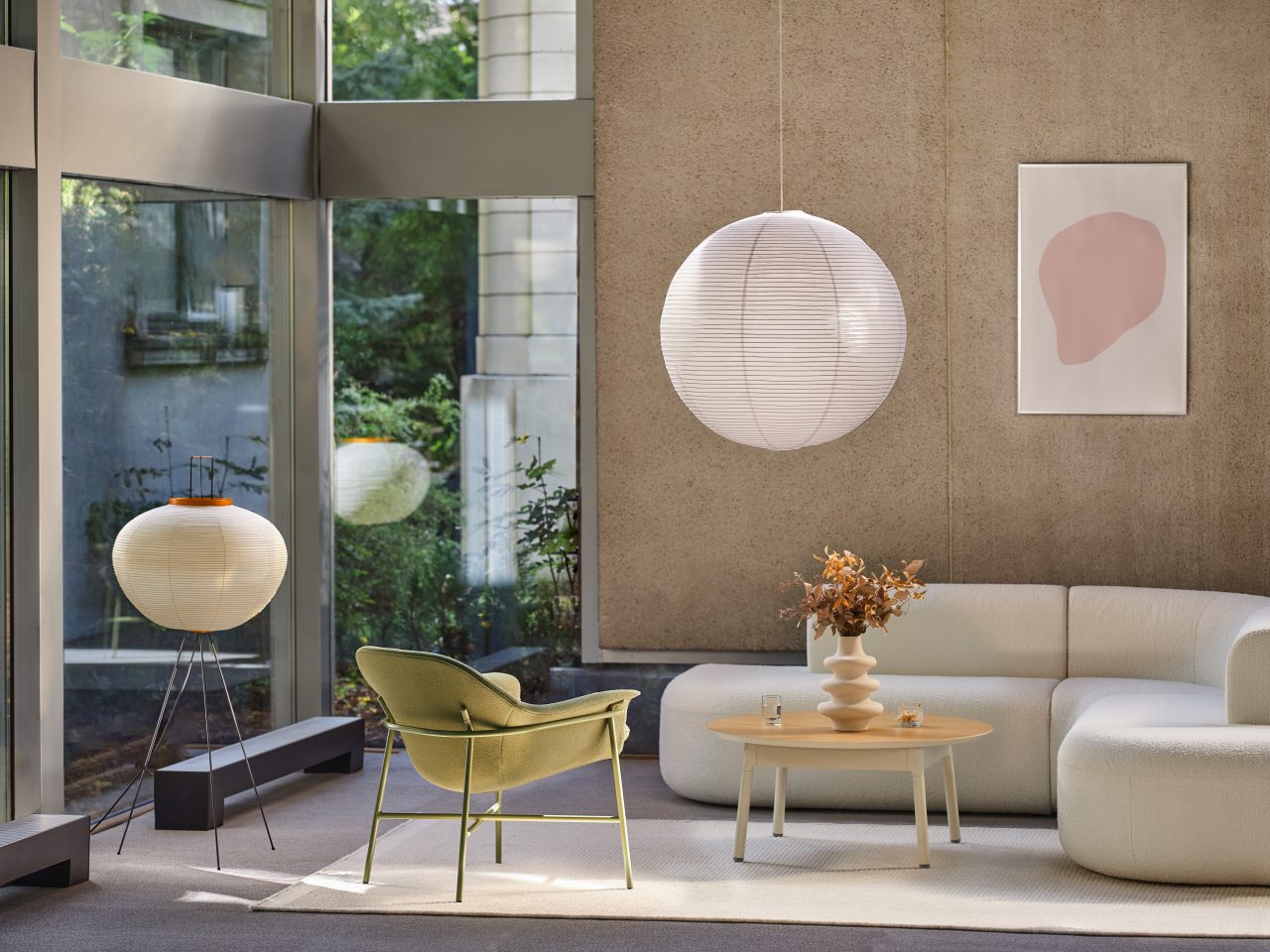 Sofa Artiko: Tessa T-08; Sessel Ismo: Grain G-68243, RAL6013