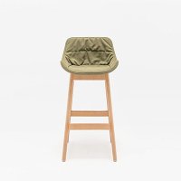 Hoge kruk met houten basis Baltic Soft Duo