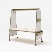 accessories Ampla: RAL6013; conference table Ampla: beige matt, PET L-IC03-B60, RAL6013