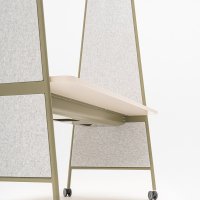 conference table Ampla: beige matt, RAL6013, PET L-IC03-B60