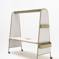 conference table Ampla: beige matt, RAL6013, PET L-IC03-B60