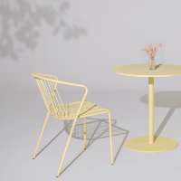 café table Bolt: RAL0959040; chair Bris: RAL0959040