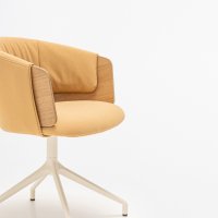 conference chair Collar: natural oak veneer, Atlantic A-61270, RAL1013