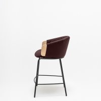high stool Collar: natural oak veneer, Go Check G-61145, RAL9005