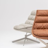 armchair Fat Frank: Leather L-04, RAL0608005; armchair Fat Frank: Leather L-07, RAL7044