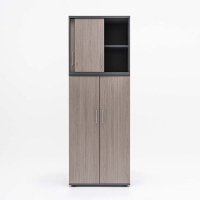 extension unit Standard: grey oak, aluminum satinato